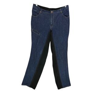 Smooth Stride Friesian Long Full Seat Riding Jeans Blue Denim Equestrian Pants